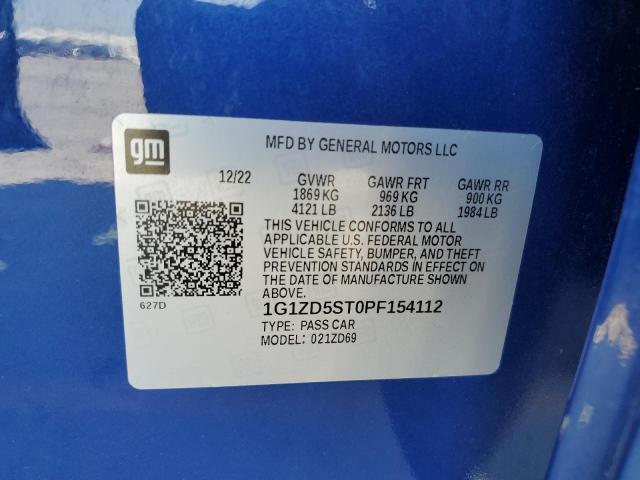 2023 CHEVROLET MALIBU 1G1ZD5ST0PF154112