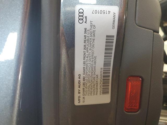 2025 AUDI A5 PREMIUM WAUDACF5XSA007518