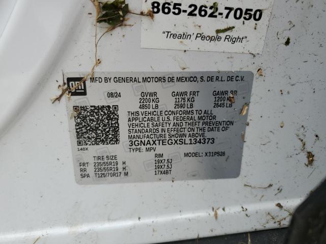 2025 CHEVROLET EQUINOX RS 3GNAXTEGXSL134373