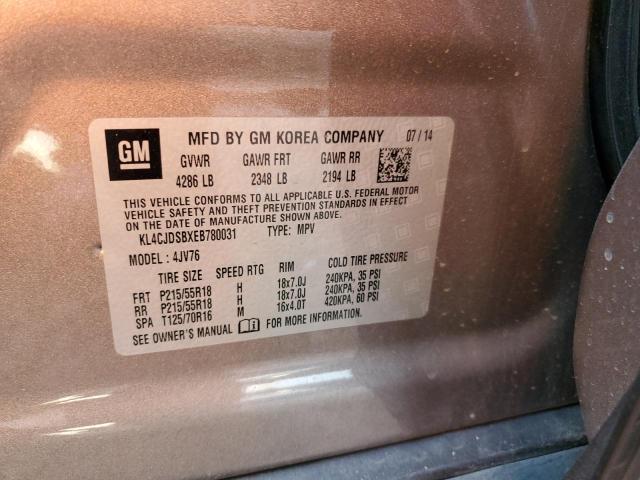 2014 BUICK ENCORE PRE - KL4CJDSBXEB780031
