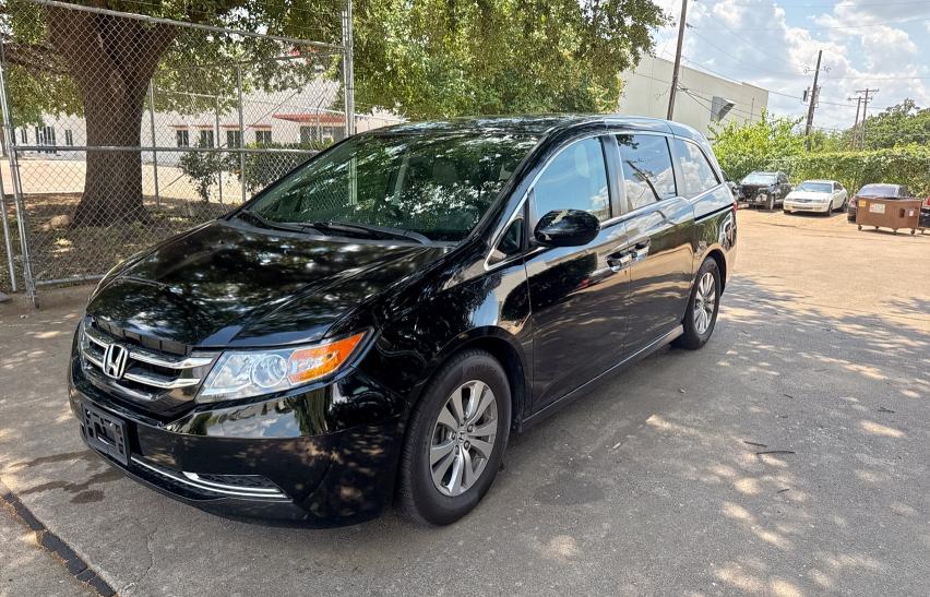 HONDA ODYSSEY EX 2014 black sports v gas 5FNRL5H48EB055534 photo #3