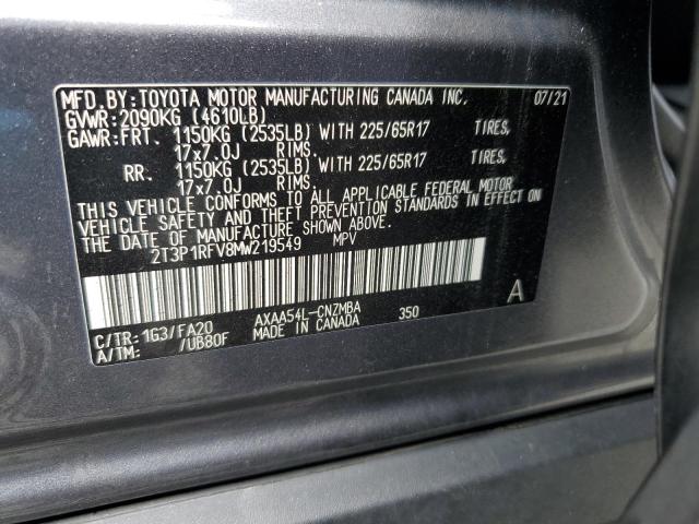 2021 TOYOTA RAV4 XLE - 2T3P1RFV8MW219549