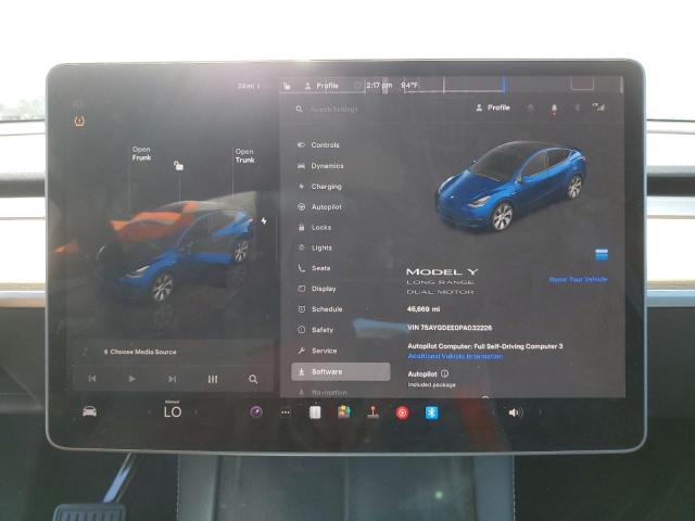 2023 TESLA MODEL Y 7SAYGDEE0PA032226