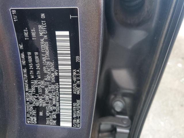 2019 TOYOTA HIGHLANDER - 5TDZARFH4KS044864