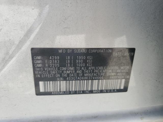 2019 SUBARU IMPREZA PR 4S3GTAD68K3744666