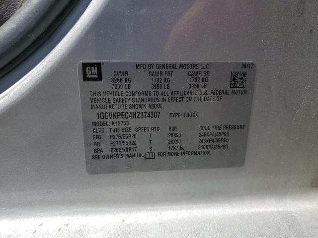 2017 CHEVROLET SILVERADO 1GCVKPEC4HZ374307