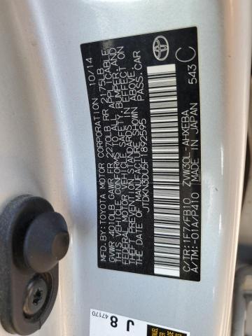 2015 TOYOTA PRIUS JTDKN3DU5F1892595