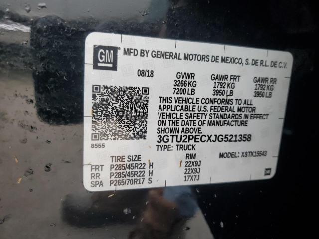 2018 GMC SIERRA K15 3GTU2PECXJG521358