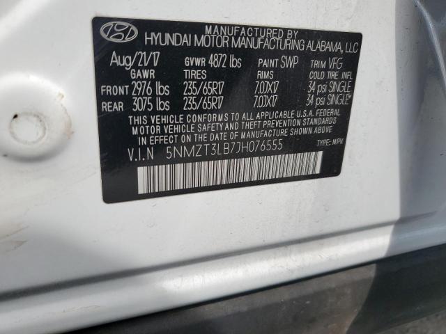 2018 HYUNDAI SANTA FE S 5NMZT3LB7JH076555