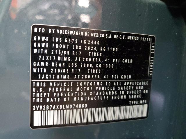 2020 VOLKSWAGEN TIGUAN SE 3VV2B7AX8LM074860
