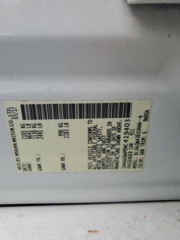 2017 NISSAN MAXIMA 3.5S 1N4AA6AP0HC419403