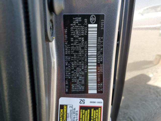2021 TOYOTA CAMRY SE - 4T1G11AK0MU485624