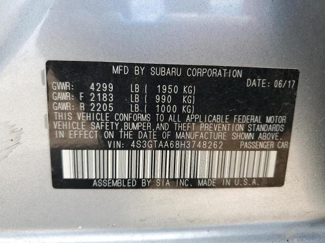 2017 SUBARU IMPREZA - 4S3GTAA68H3748262