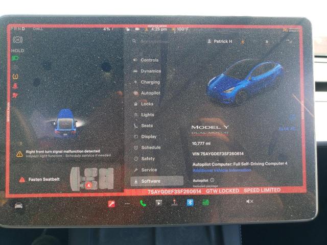 2025 TESLA MODEL Y 7SAYGDEF3SF260614