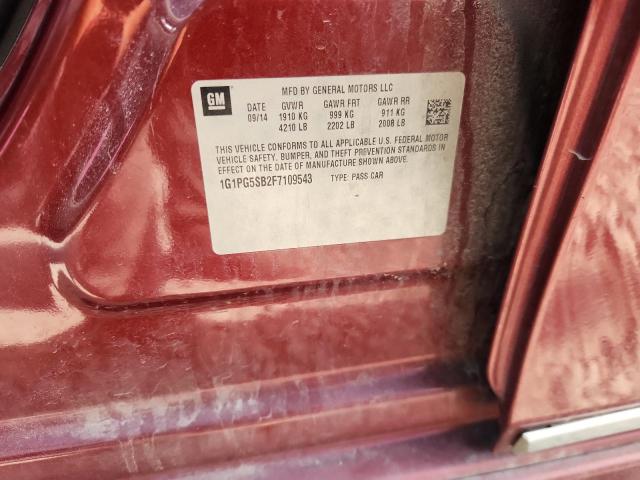 2015 CHEVROLET CRUZE LTZ 1G1PG5SB2F7109543