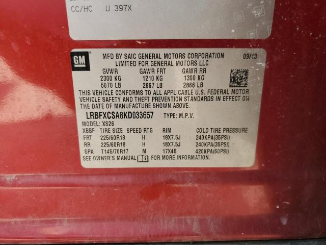 2019 BUICK ENVISION ESSENCE LRBFXCSA8KD033657
