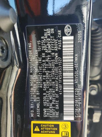 2016 TOYOTA CAMRY LE 4T4BF1FK5GR531527
