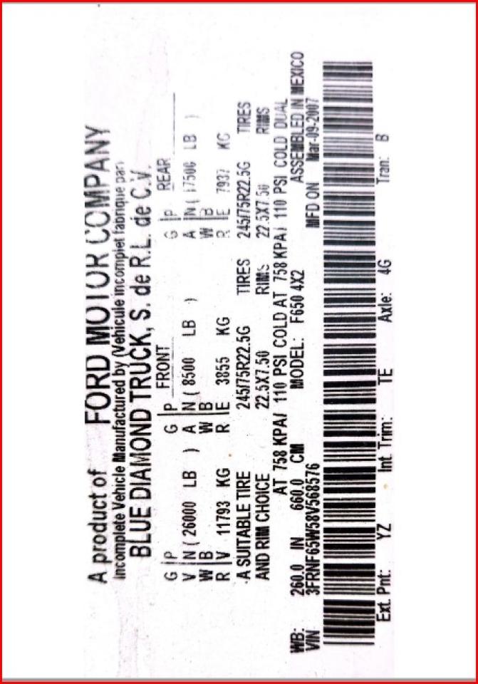 Lot #3221863304 2008 FORD F650 SUPER