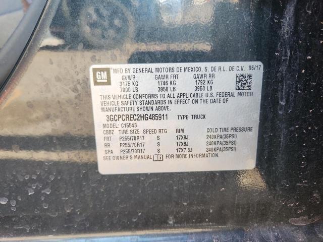 2017 CHEVROLET SILVERADO 3GCPCREC2HG485911