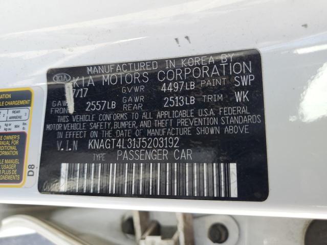 2018 KIA OPTIMA LX KNAGT4L31J5203192