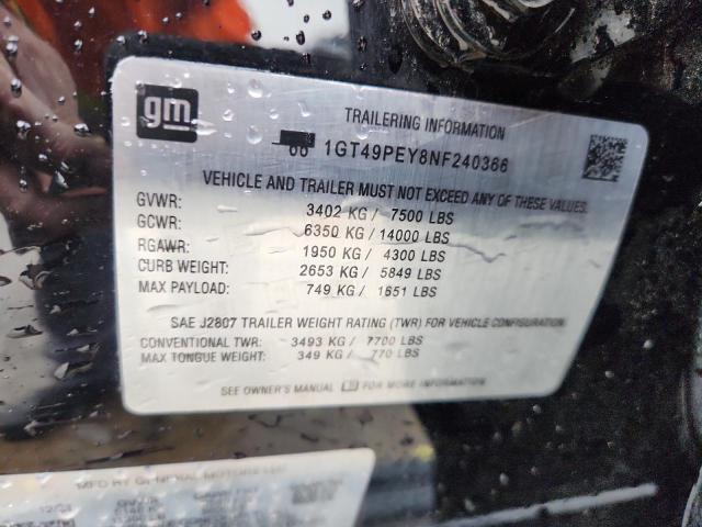 2022 GMC SIERRA K2500 AT4 1GT49PEY8NF240366