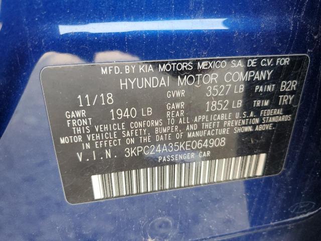 2019 HYUNDAI ACCENT SE 3KPC24A35KE064908