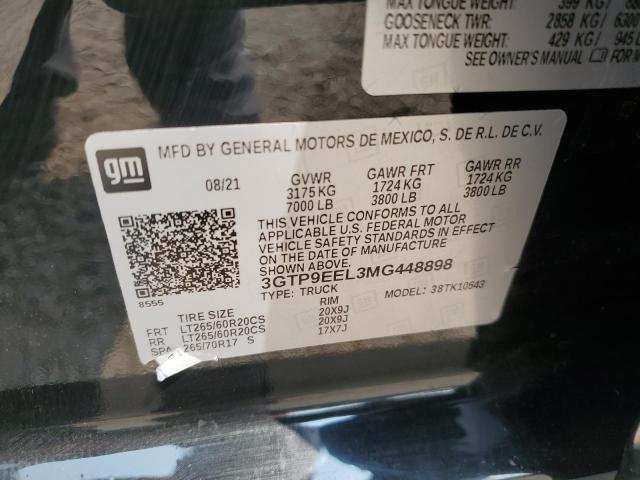 2021 GMC SIERRA K15 3GTP9EEL3MG448898