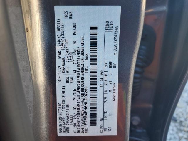 2022 FORD RANGER XL 1FTER4FH6NLD07260