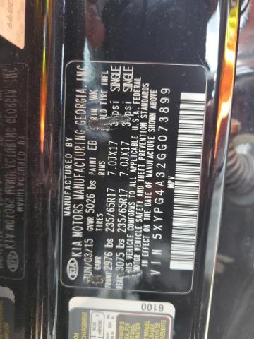 2016 KIA SORENTO 5XYPG4A32GG073899