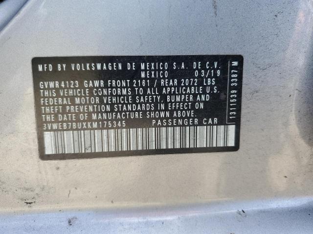 2019 VOLKSWAGEN JETTA SEL 3VWEB7BUXKM175345