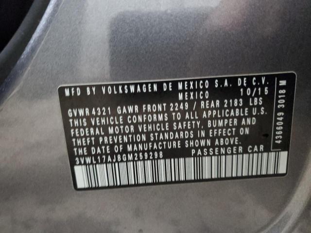 2016 VOLKSWAGEN JETTA SEL 3VWL17AJ8GM259298