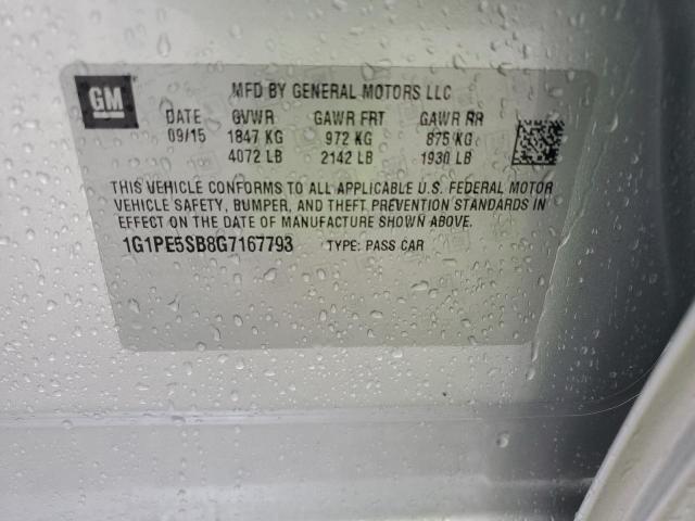 2016 CHEVROLET CRUZE LIMI 1G1PE5SB8G7167793