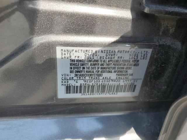 2021 NISSAN SENTRA SV - 3N1AB8CVXMY276883