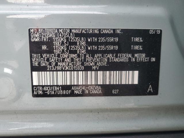 2019 TOYOTA RAV4 ADVEN 2T3J1RFV3KC015939