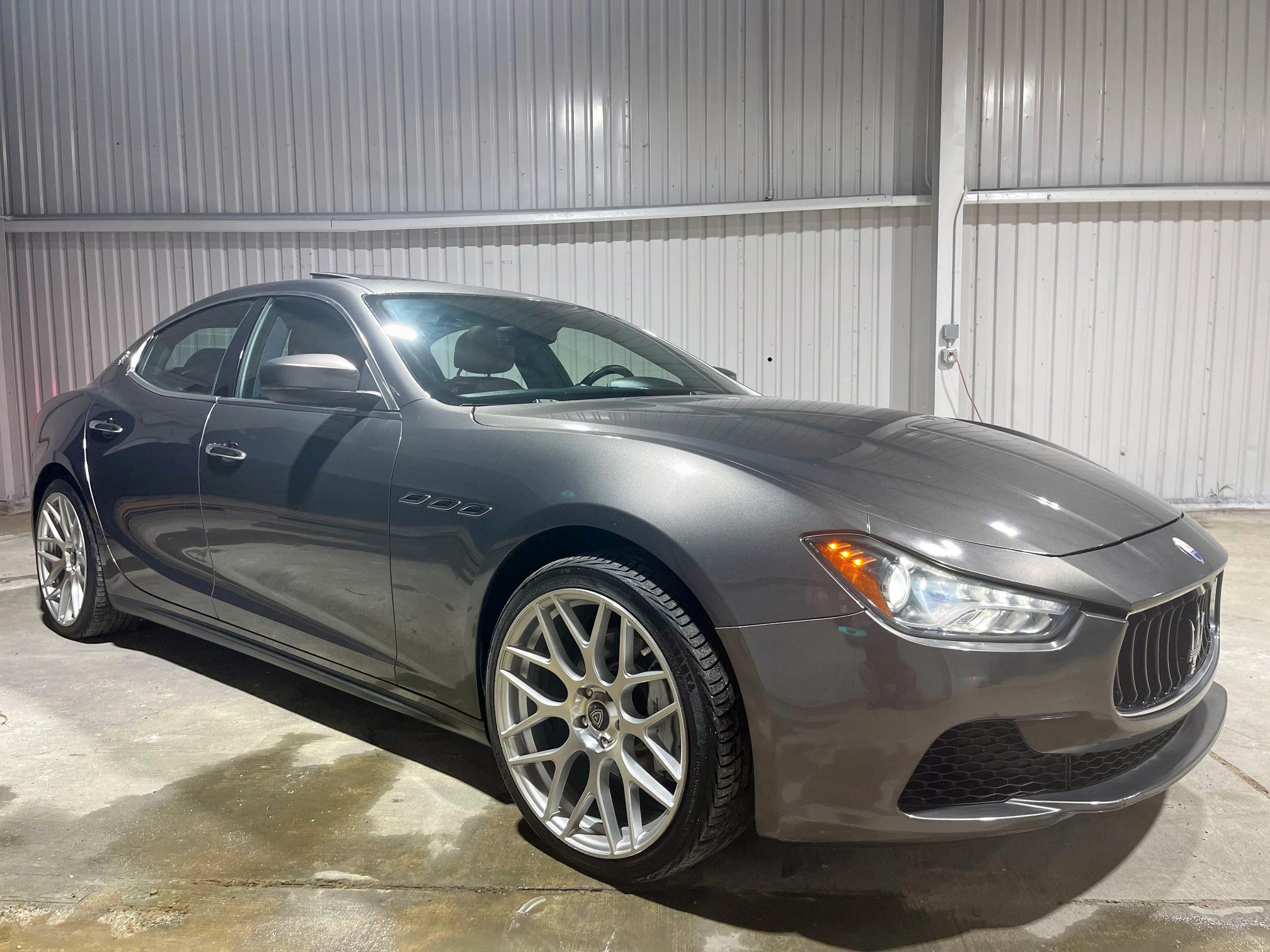 MASERATI GHIBLI 2017 charcoal  gas ZAM57XSA9H1206127 photo #1