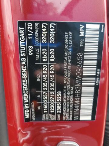 2021 MERCEDES-BENZ GLB 250 4M W1N4M4HB3MW093658