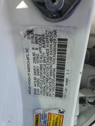 2020 HONDA ACCORD SPORT 1HGCV1F37LA057043