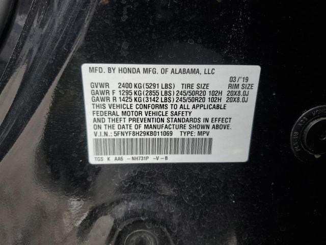 2019 HONDA PASSPORT S 5FNYF8H29KB011069