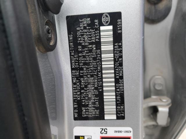 2021 TOYOTA CAMRY SE - 4T1G11AK1MU573436