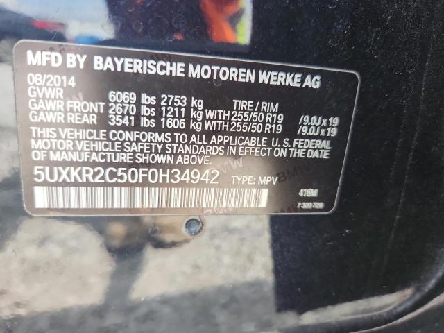 2015 BMW X5 SDRIVE3 5UXKR2C50F0H34942