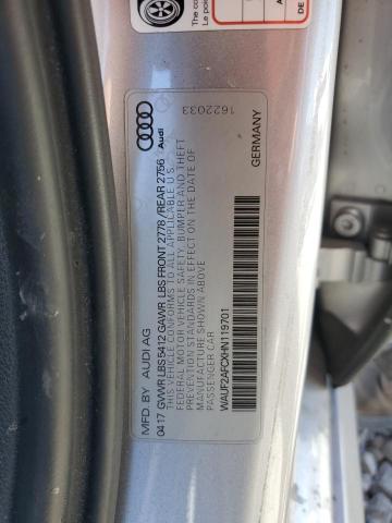 2017 AUDI A6 PREMIUM - WAUF2AFCXHN119701