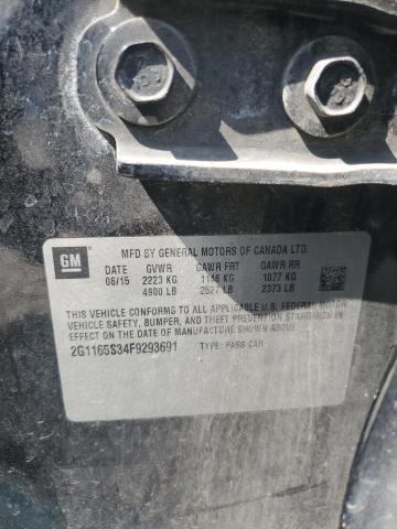 2015 CHEVROLET IMPALA LTZ 2G1165S34F9293691