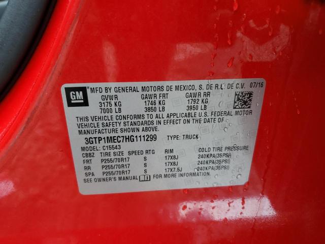 2017 GMC SIERRA C15 - 3GTP1MEC7HG111299