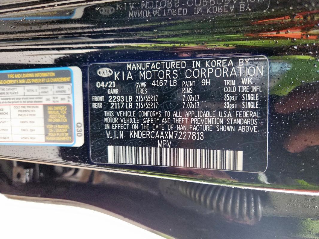 2021 KIA SELTOS EX KNDERCAAXM7227813