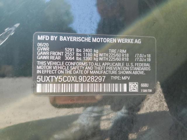 2020 BMW X3 XDRIVE3 5UXTY5C0XL9D28297