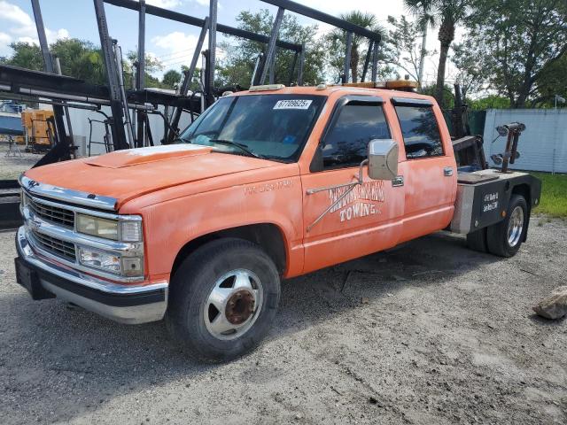CHEVROLET GMT-400 C3 1999 orange crew cha gas 1GBHC33J4XF028007 photo #1