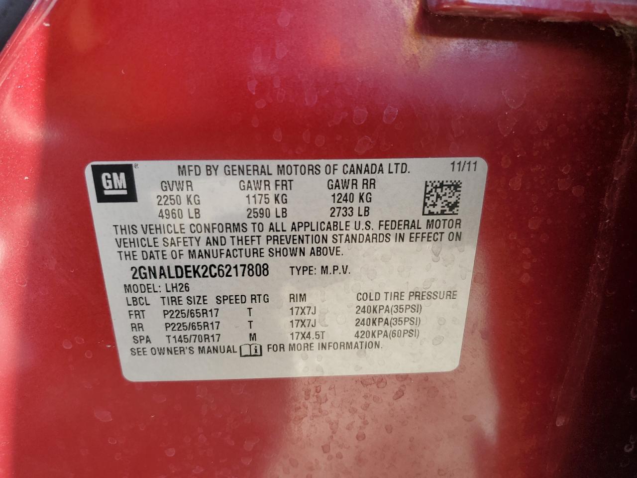 CHEVROLET EQUINOX LT