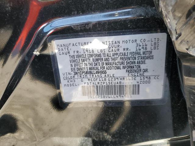 2020 NISSAN KICKS S 3N1CP5BV6LL494955