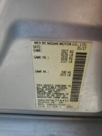2017 NISSAN ALTIMA 2.5 - 1N4AL3AP7HC254457