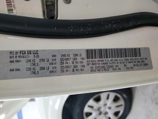 2020 DODGE JOURNEY SE 3C4PDCAB2LT232403
